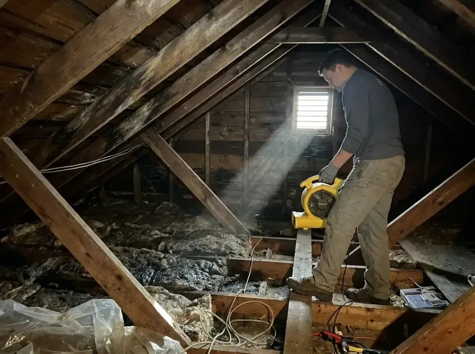 attic-water-damage-drying-proc-007 — frequently asked questions, Emergency Water Extraction & 24/7 Flood Response in Wakarus…